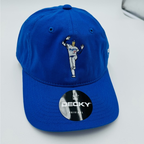 NEW LA Dodgers Shohei Ohtani MLB Baseball 50/50. Club Dad Cap Hat Blue - Picture 2 of 3
